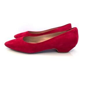 Paolo Bridget red pointed toe women’s flat shoes.